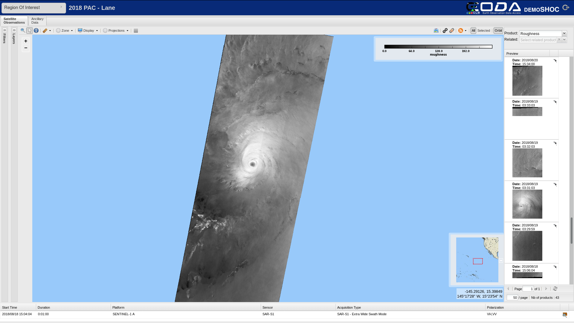 Tracking HurricaneLane by satellite as it approaches Hawaii