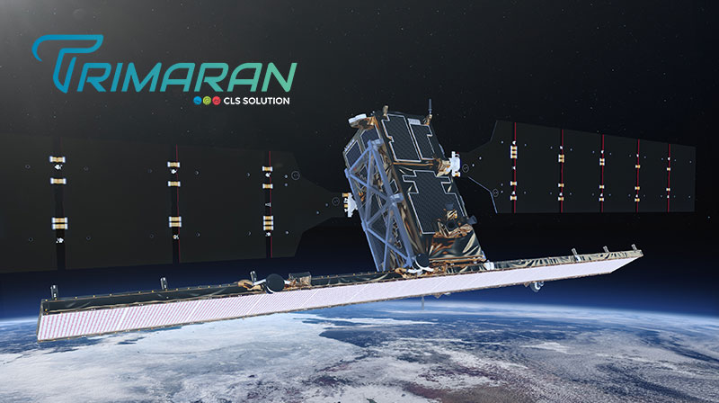 Sentinel-1 Satellite and Trimaran logo