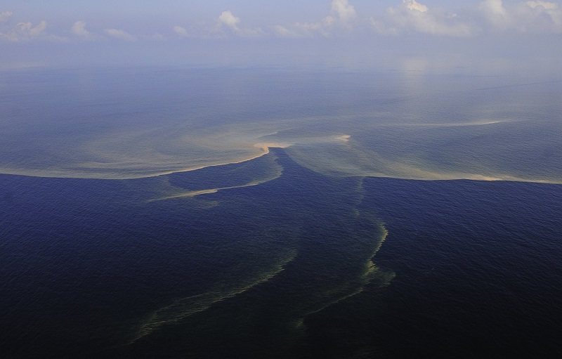 Oil Spill Aerial View